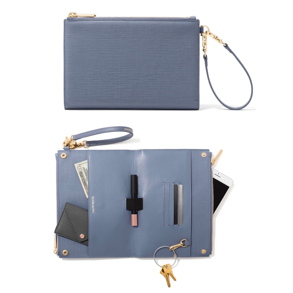 Dagne Dover Essentials Clutch Wallet in Ash Blue